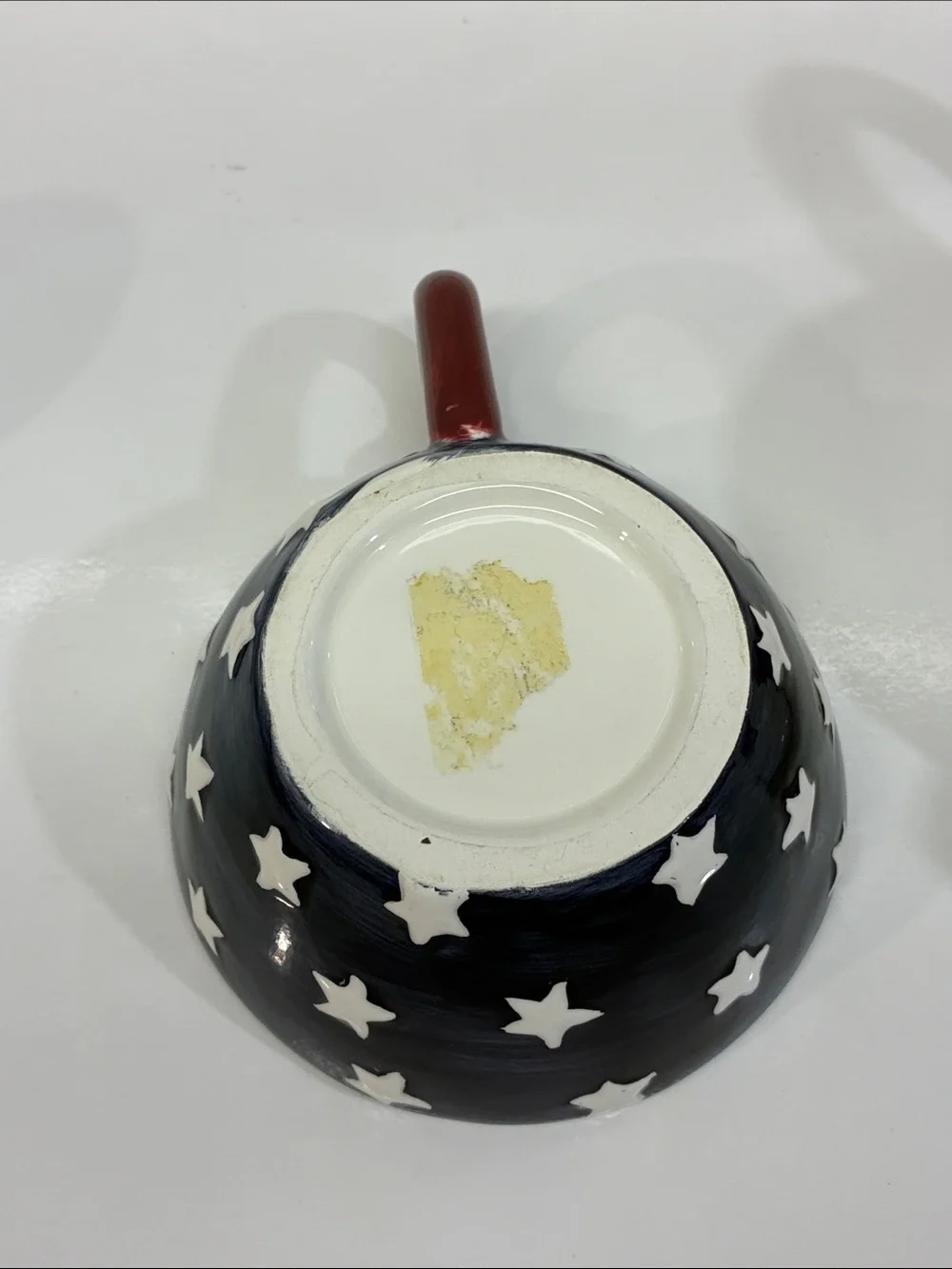 Patriotic Star Ceramic Teapot and Cup Set - Red, White & Blue